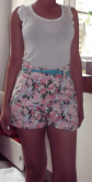 Short floral - Cintura alta